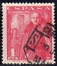 Spain 1948 Franco 1 PTA Pink Edifil 1032. 1032 u5. Uploaded by susofe